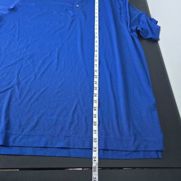Footjoy Mens Performance Golf Polo Shirt Size XL Blue Stretch Preppy Sporty Logo - Picture 6 of 6